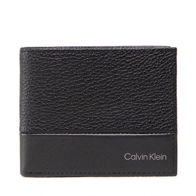 Portafoglio piccolo da uomo Calvin Klein - Subtle Mix Bifold 6Cc W/Bill K50K509182 Ck Black BAX