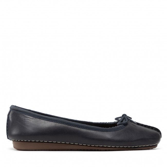 Ballerine CLARKS - Freckle Ice 203529324 Navy Leather