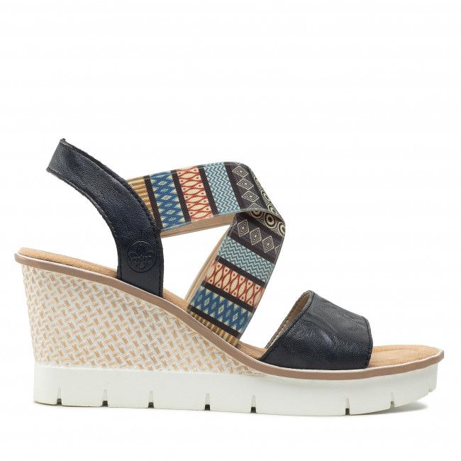 Sandali RIEKER - 68518-14 Blau Kombi