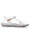 Sandali CLARKS - Tealite Grace 261423574 White Leather