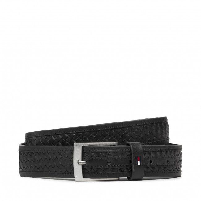 Cintura da uomo TOMMY HILFIGER - Adan Leather Brajded 3.5 AM0AM07648 BDS