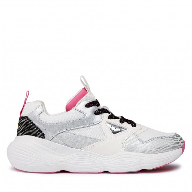 Sneakers Geox - J Bubblex G. B J04CNB 01454 C0406 S White/Pink