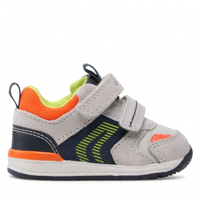 Sneakers Geox - B Rishon B. B B150RB 02214 C1382 Lt Grey/Fluo Orange