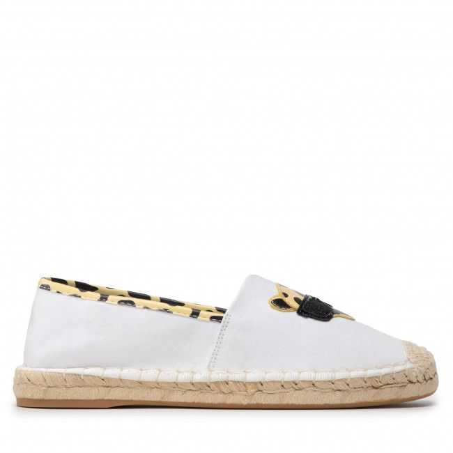 Espadrillas KARL LAGERFELD - KL80117L White Canvas w/Yellow