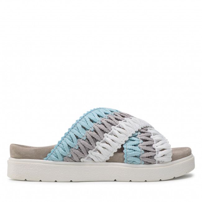 Ciabatte INUIKII - Knitted Crossed 70104-087 Light Blue