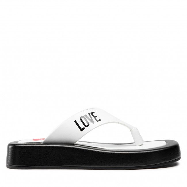 Infradito LOVE MOSCHINO - JA28293G0EIE310A Bianco/Nero