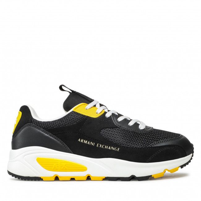 Sneakersy ARMANI EXCHANGE - XUX121 XV540 K682 Black/Yellow