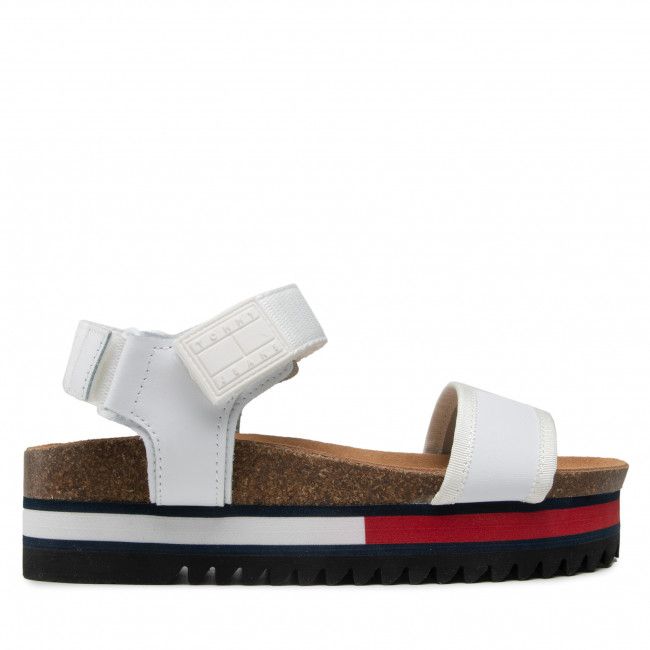 Sandali TOMMY JEANS - Flag Outsole Tommy Jeans Sandal EN0EN01806 White YBR