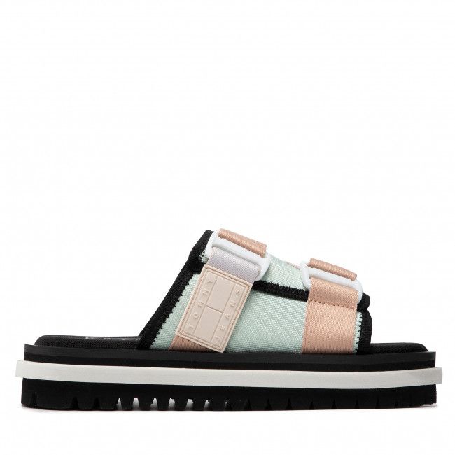 Ciabatte TOMMY JEANS - Flatform Webbing Sandal EN0EN01802 Oxygen L4T