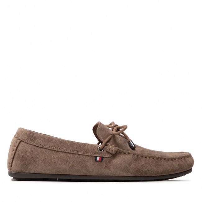 Mocassini Tommy Hilfiger - Corporate Suede Driver W Laces FM0FM03960 Antilope RBE