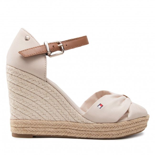 Espadrillas TOMMY HILFIGER - Basic Open Toe High Wedge FW0FW04784 Classic Beige ACI