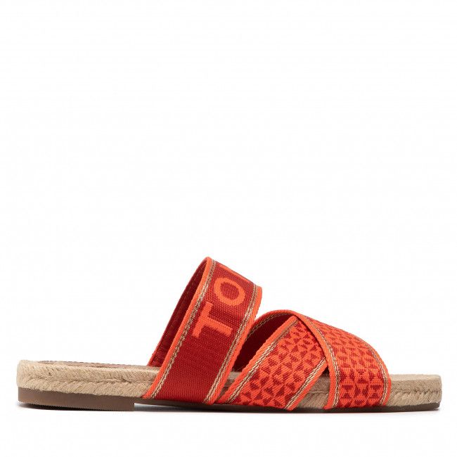 Espadrillas TOMMY HILFIGER - Webbing Flat Espadrille FW0FW06307 Hawaiian Coral XMV