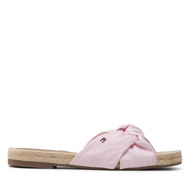 Espadrillas TOMMY HILFIGER - Th Stripes Flat Espadrille FW0FW06529 Pastel Pink TPD