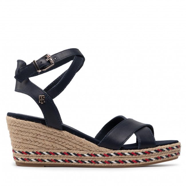 Espadrillas TOMMY HILFIGER - Feminine Low Wedge Sandal FW0FW06303 Desert Sky DW5