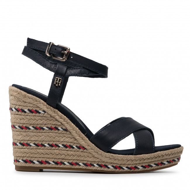 Espadrillas TOMMY HILFIGER - Feminine High Wedge Sandal FW0FW06238 Desert Sky DW5