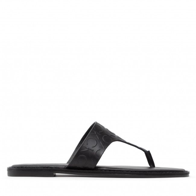 Infradito CALVIN KLEIN - Almond Flat Tp Slide Hf HW0HW01159 Ck Black BAX