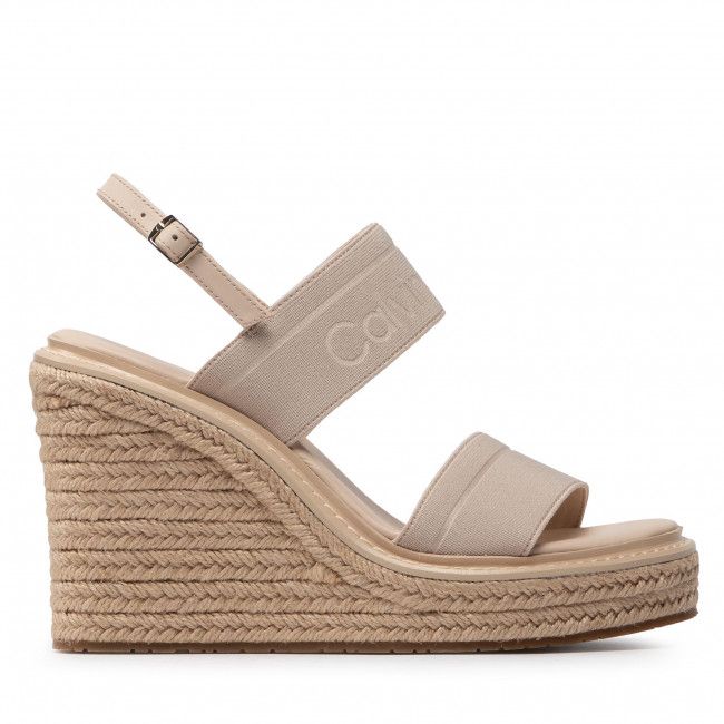 Espadrillas CALVIN KLEIN - Wedge Sndl 70 He HW0HW00690 Sand VHB