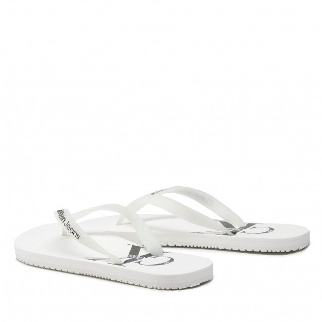 Infradito CALVIN KLEIN JEANS - Beach Sandal Monogram Tpu YM0YM00055 Bright White 02S