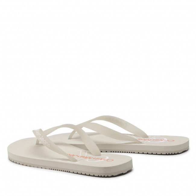 Infradito Calvin Klein Jeans - Beach Sandal Monogram Tpu YM0YM00055 Eggshell ACF
