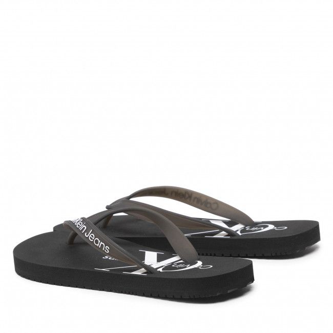 Infradito CALVIN KLEIN JEANS - Beach Sandal Monogram Tpu YW0YW00098 Black 00X