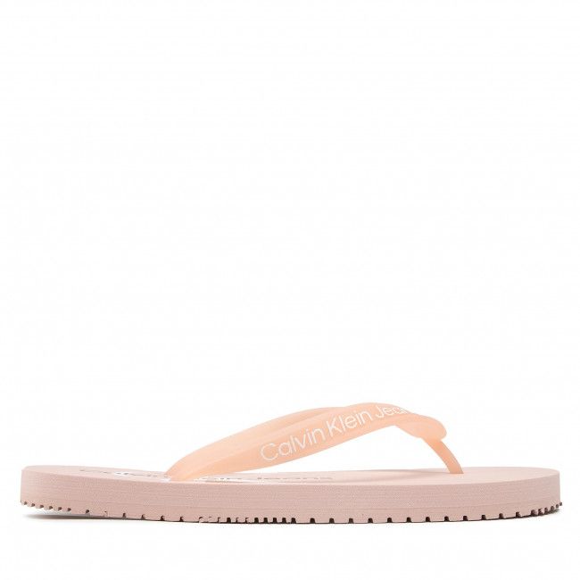 Infradito CALVIN KLEIN JEANS - Beach Sandal Monogram Tpu YW0YW00098 Pale Conch Shell TFT