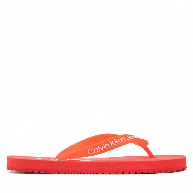 Infradito CALVIN KLEIN JEANS - Beach Sandal Monogram Tpu YW0YW00098 Strawberry Field XL1