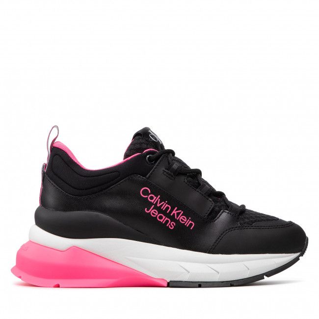 Sneakers CALVIN KLEIN JEANS - Wedge Runner 1 YW0YW00531 Black/Knockout Pink 0GP