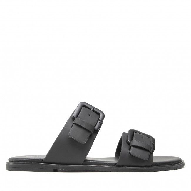 Ciabatte CALVIN KLEIN JEANS - Flat Sandal Twostrips Rub YW0YW00537 Black BDS