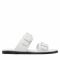 Ciabatte CALVIN KLEIN JEANS - Flat Sandal Twostraps Rub YW0YW00537 Bright White YAF