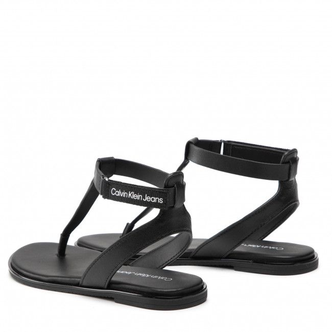 Sandali CALVIN KLEIN JEANS - Flat Sandal Toe YW0YW00545 Black BDS