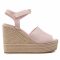 Espadrillas CALVIN KLEIN JEANS - Wedge Sandal Ankle Clip Su YW0YW00571 Pale Conch Shell TFT