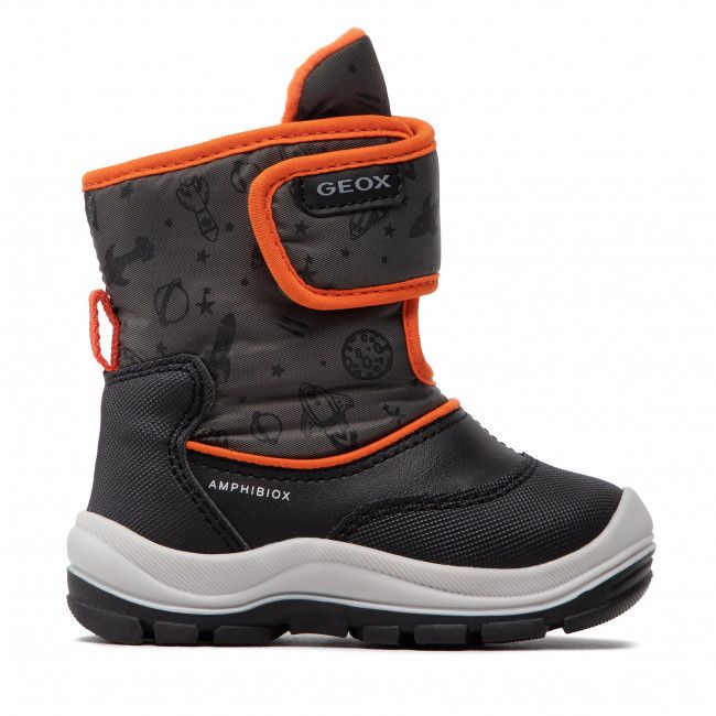 Stivali da neve Geox - B Flanfil B.B Abx E B263VE 0CEFU C9150 M Black/Fluo Orange