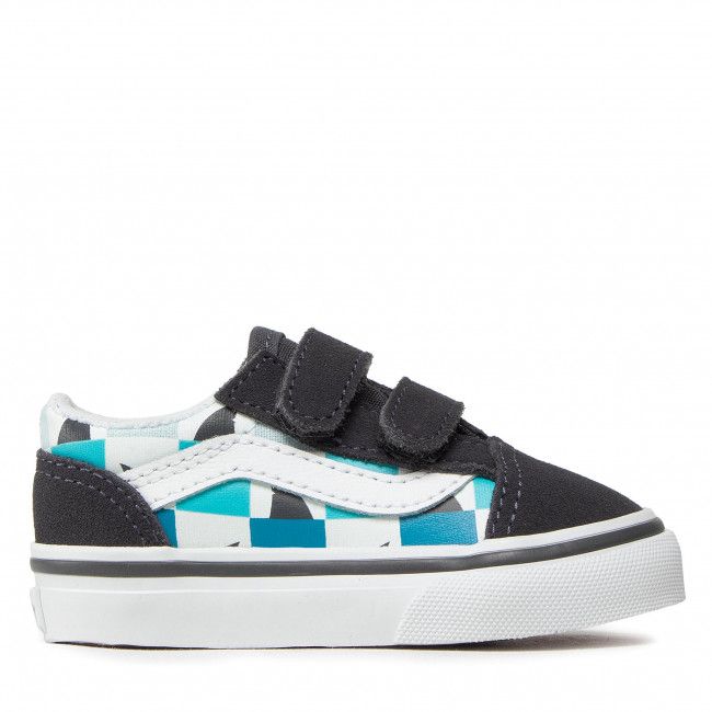 Scarpe sportive Vans - Old Skool V VN000D3YAC31 (Glow Checkerboard) Sharks