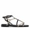 Sandali TAMARIS - 1-28127-28 Black/Lt.Gold 033