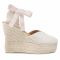Espadrillas MANEBI - Heart Shape Wedges O 7.0 Wh White Organic Hemp