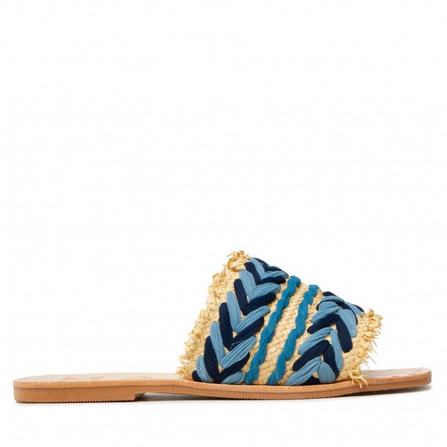 Ciabatte MANEBI - Leather Sandals S 1.4 Y0 Blue Pattern