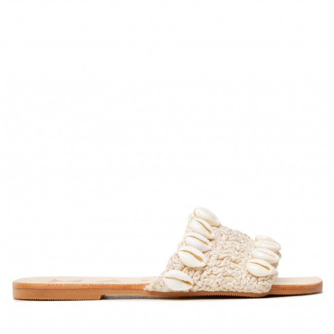 Ciabatte MANEBI - Leather Sandals S 2.8 Y0 Natural Shells &amp; Crochet