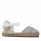 Espadrillas MANEBI - Flat Valenciana T 1.6 P0 Pastel Silver Shades Lame