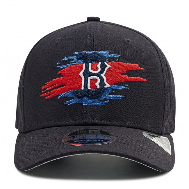 Cappello con visiera NEW ERA - Boston Red Sox Tear Logo 9Fifty Stretch Snap 60222246 Blu scuro