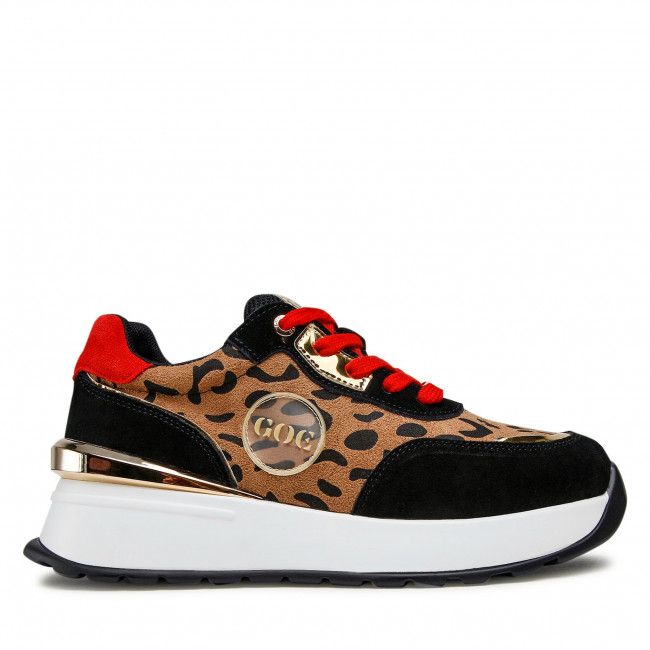 Sneakers GOE - JJ2N4103 Black/Leopard