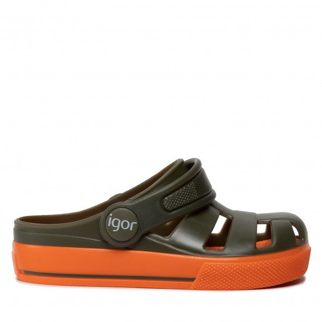 Ciabatte Igor - Ola Combi S10284-042 Kaki/Naranja