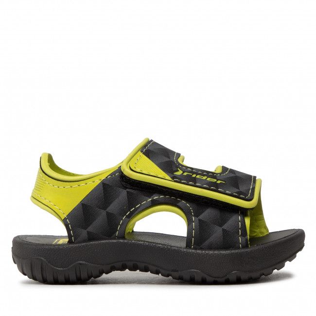 Sandali Rider - Basic Sandal V Baby 83070 Black/Neon Yellow 25135