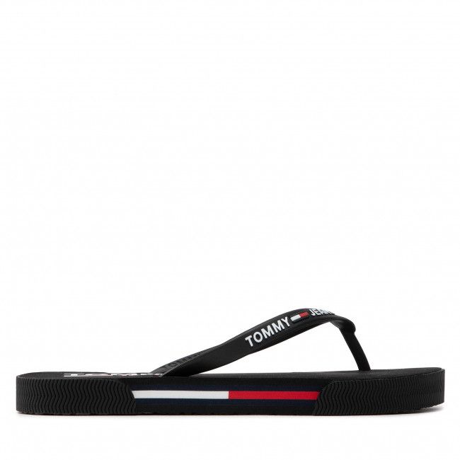 Infradito TOMMY JEANS - Flag Tommy Jeans Beach Sandal EN0EN01855 Black BDS