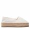 Espadrillas TOMMY HILFIGER - Th Textured Flatform Espadrille FW0FW06433 Ecru YBL