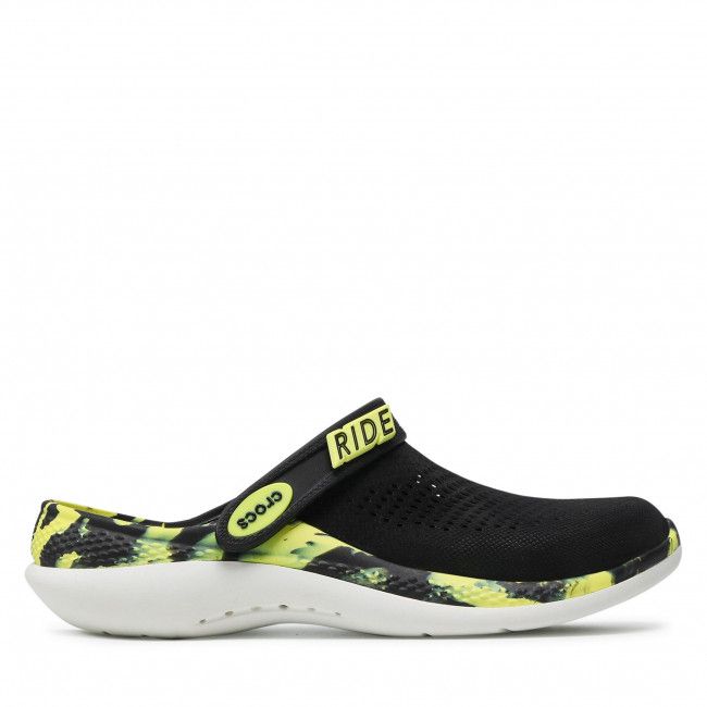 Ciabatte CROCS - Literide 360 Marbled 207634 Black/Citrus