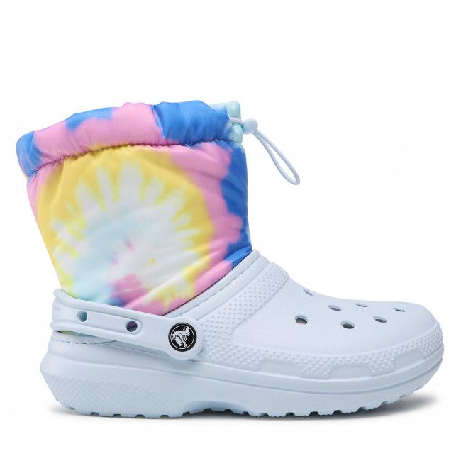 Stivali da neve Crocs - Classic Lined Neo Puff Tie Dye 207328 Mineral Blue