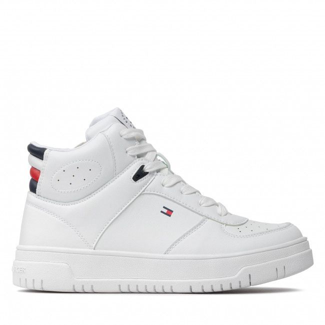 Sneakers Tommy Hilfiger - High Top Lace-Up Sneaker T3X9-32483-1355 S White 100