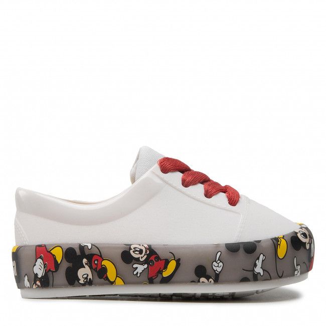 Scarpe basse MELISSA - Mini Melissa Street + Mickey A 33460 White/Fume/Red