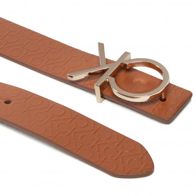 Cintura da donna CALVIN KLEIN - Re-Lock Ck Rev Belt 30mm K60K610156 Cognac/Brown Mono 0HF