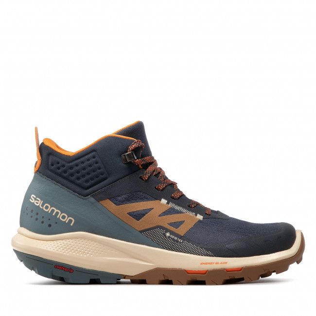 Scarpe da trekking Salomon - Outpulse Mid Gtx GORE-TEX 415895 26 V0 Ebony/Bleached Sand/Vibrant Orange